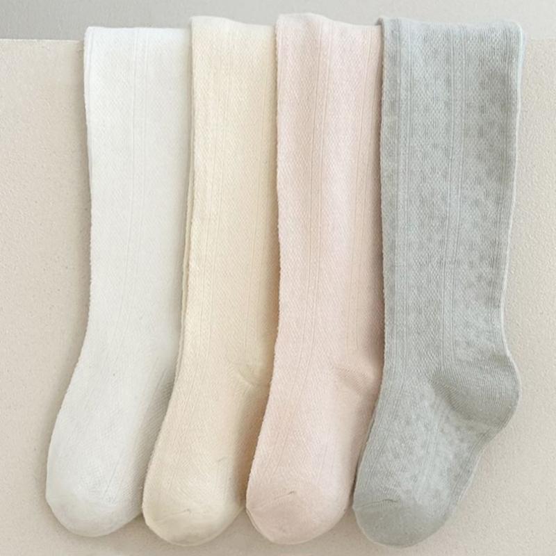 1-8 Years Combed Cotton Children's Tights Summer Thin Knitted Girls Pantyhose High Quality Mesh Leggings Baby Girls Clothes