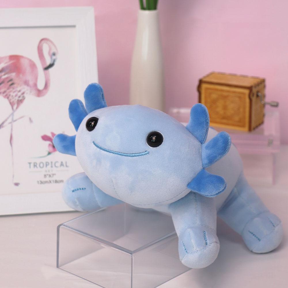 Axolotl Plush Toy 10.8” Soft Cute Axolotl Stuffed Cotton Plush Pillow Kawaii Salamander Animal for Boys Girls Kids Gift