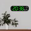 Creative Wall Clock Multi-function Clock, Living Room Clock Large Screen LED Digital Alarm Clock