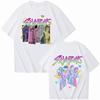 Kpop Demon Hunters Fanmerch Mira Rumi Zoey Huntrix Shirt Summer Graphic Shirts Fan Gift Women Casual Cotton Oversized Tees
