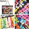 27-Ribbon Large Capacity Hair Bows Organizer for Girls Foldable Hair Clip Holder Wall-Mounted Storage for Room Decor