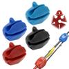Portable Silicone Fishing Rod Fixed Ball, Wear Resistant Universal Pole Holder with Lure Hanging Loop, Multi Purpose Fly Fishing Rod Belt Clip