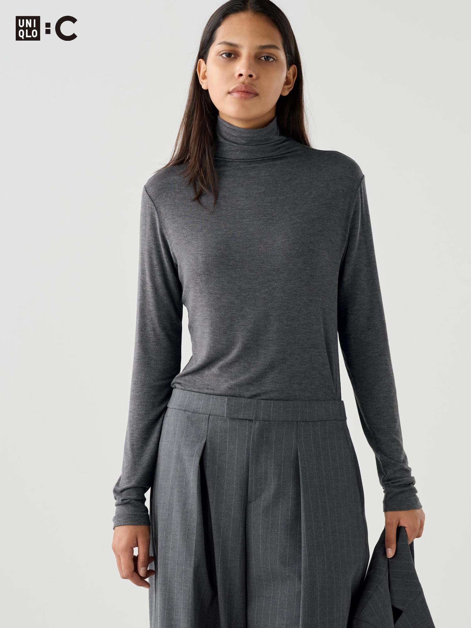 

Uniqlo Japan Ultra Warm HeaTTech Cashmere Blend TurTleneck T
