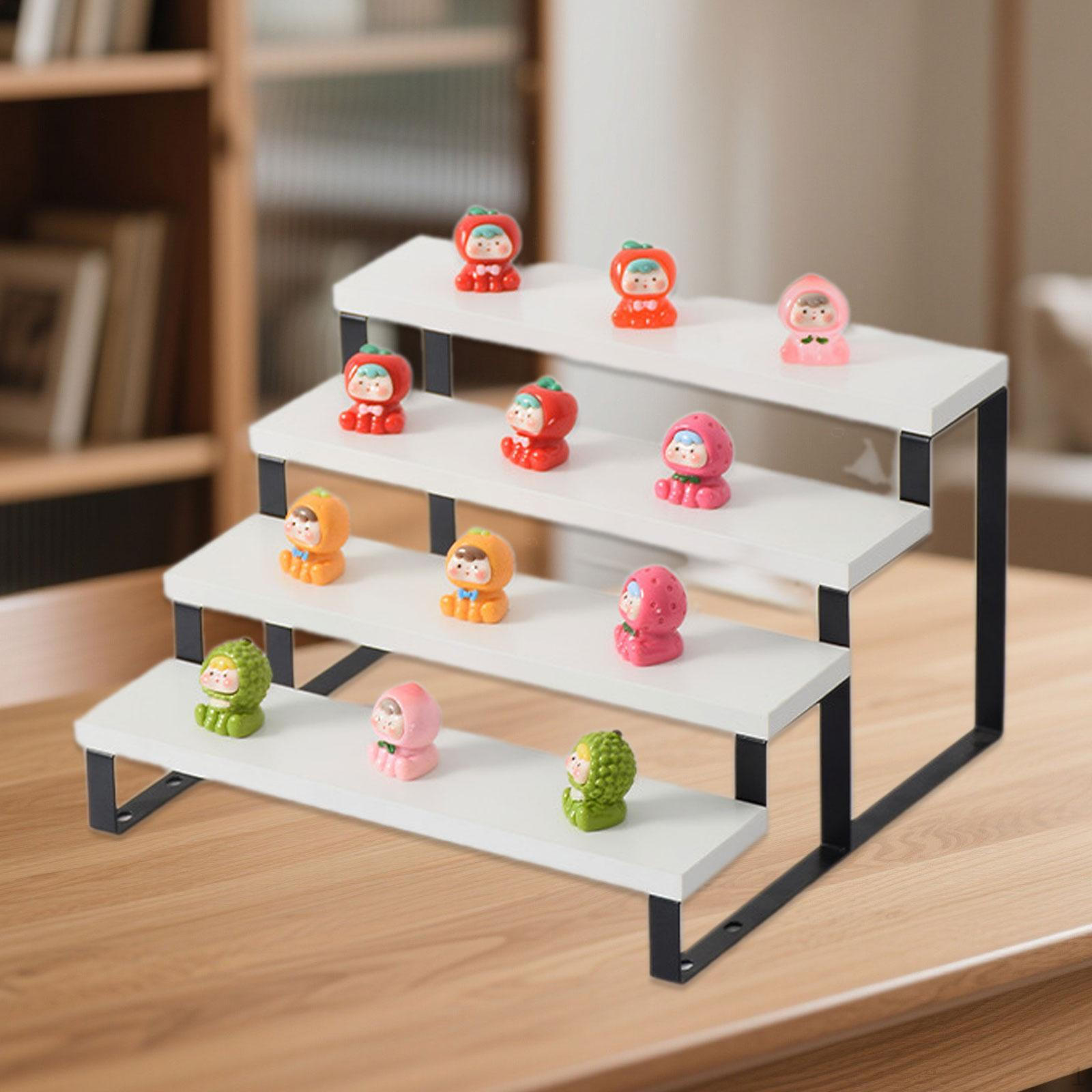 

Деревянная подставка для дисплея Полка для хранения кукол Держатель для коллекционных предметов Современная подставка для растений на подоконник