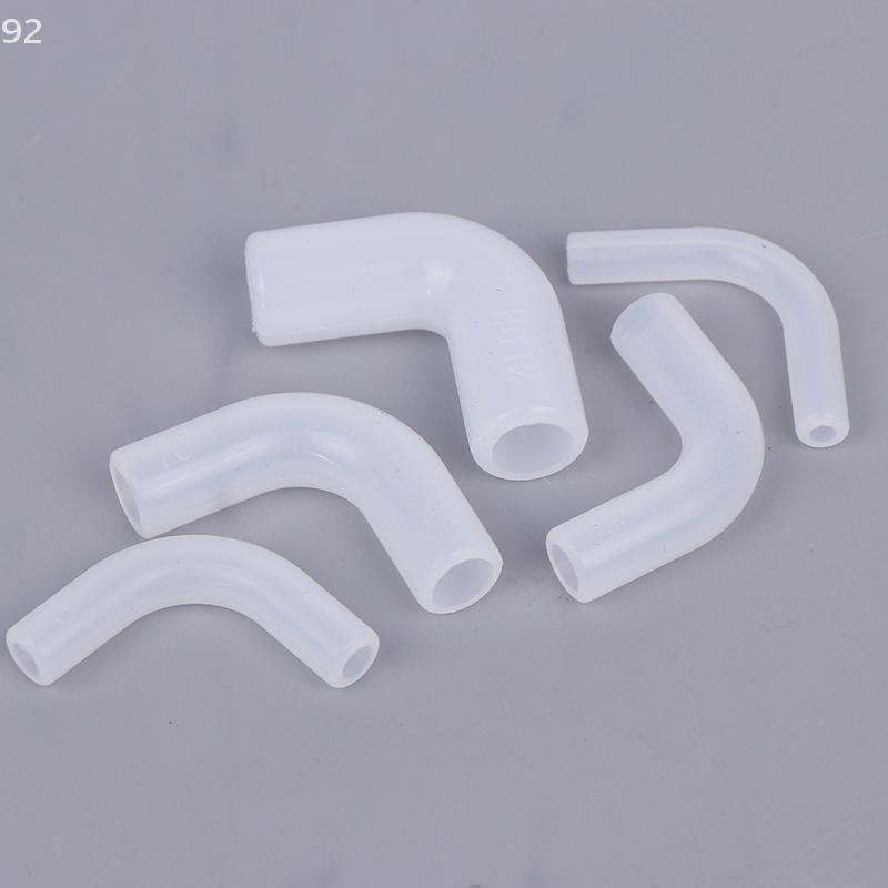 5pcs Silicone Elbow Flexible Repair Joint Hard Tube Soft Connector Elastic Right Angle Rubber Coupling Pipe Irrigation Garden