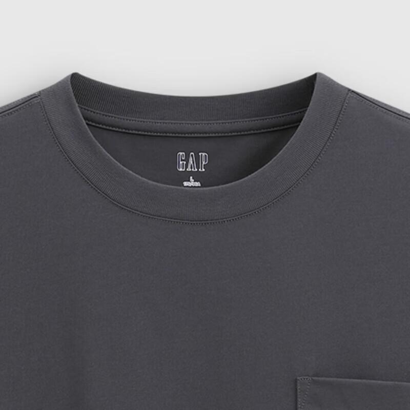 GAP Unisex Logo Print Pocket Loose Short Sleeve T-Shirt