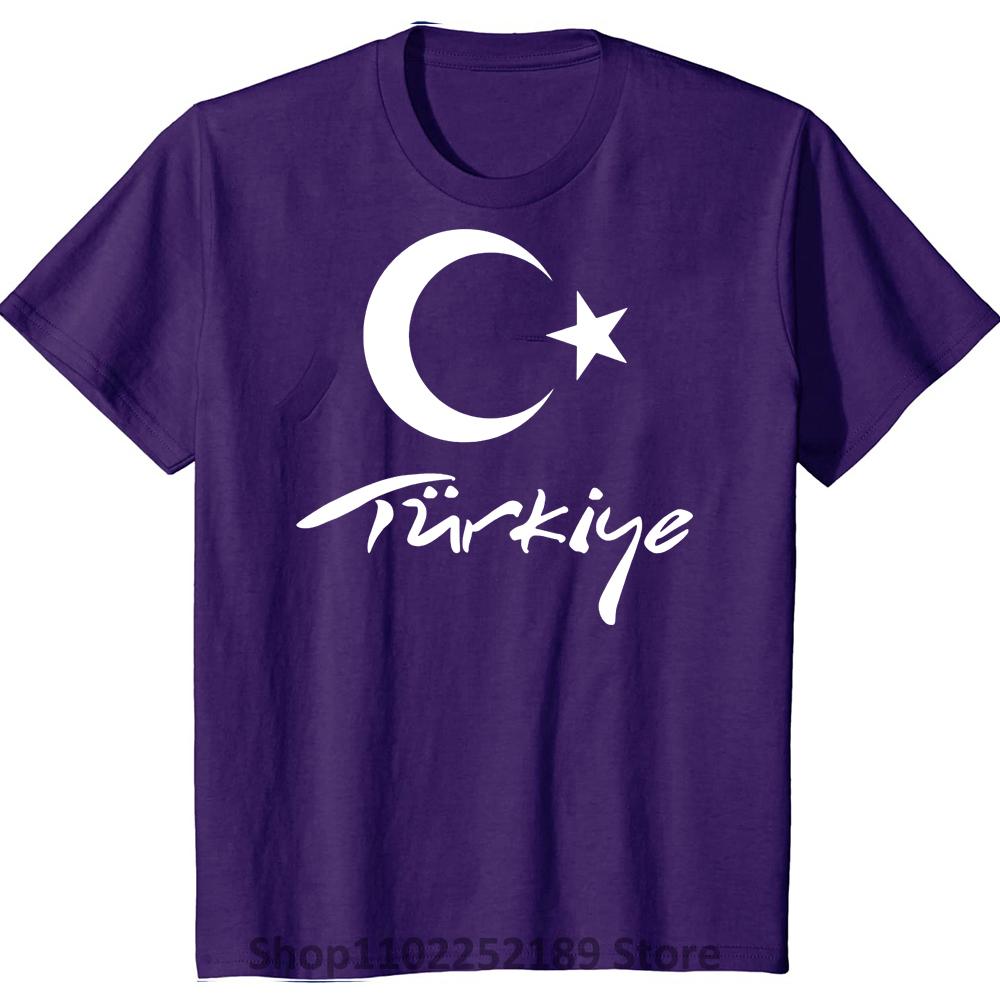 Turkey National Flag T Shirt Men TUR T-shirts Nation Team Cotton Fans Tops Streetwear Tshirt Turkish Turk Country Tees
