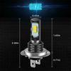 2 Stück Auto H7 Scheinwerfer 6000K/80W Auto LED Scheinwerfer H7 Motorradlicht CSP 3570 80W Auto Nebelscheinwerfer Aluminiumlegierung Auto Zubehör