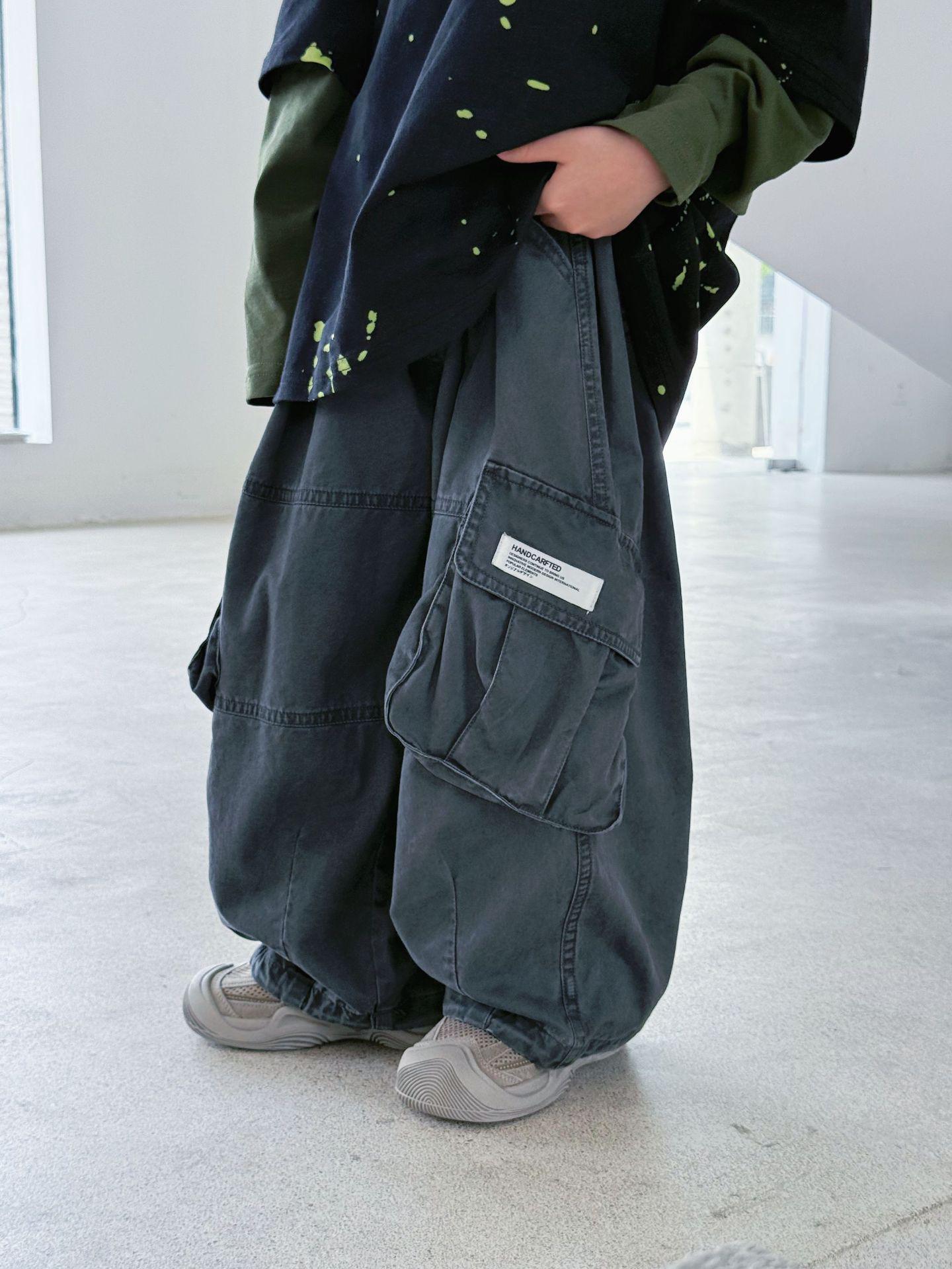 

Children s Versatile Solid Color Loose Pants - Spring/Autumn Fashion 130 (for height 120-125cm)