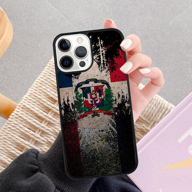 Dominikanische Republik Flagge Handy Hüllen Für iPhone 17 Air 16 16e 15 14 12 13 11 Pro MAX Plus Hülle Fundas
