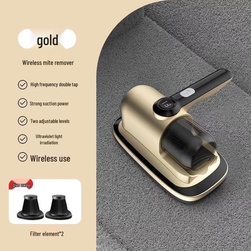 Handheld Wireless Ultrasonic Mite Remover with UV Sterilization and Powerful Suction