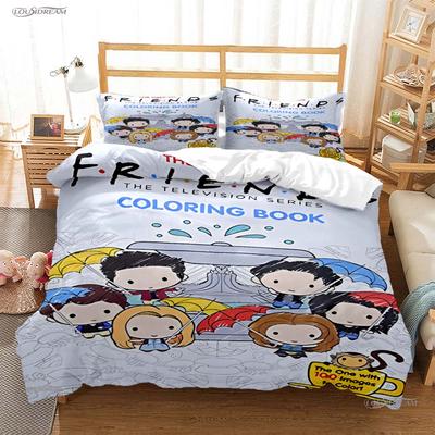 Frie Tv Funny Anime Casal All Season Duvet Cover Comforter Beding Sets Soft Quilt Cover And Pillowcases Single/Double/Queen/King