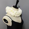 Neck Ruffle Fake Collar Stage Performance Cosplay Costume Clown Decorative Collar Ruff Detachable Neckwear Pography Props