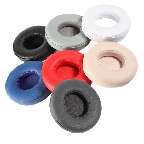 1 Paar Ersatz-Ohrpolster Schallisolierung Weich Elastisch Atmungsaktiv Schützendes Ohrkissen Solide Bluetooth-kompatible Kopfhörer Schwamm-Ohrpolster