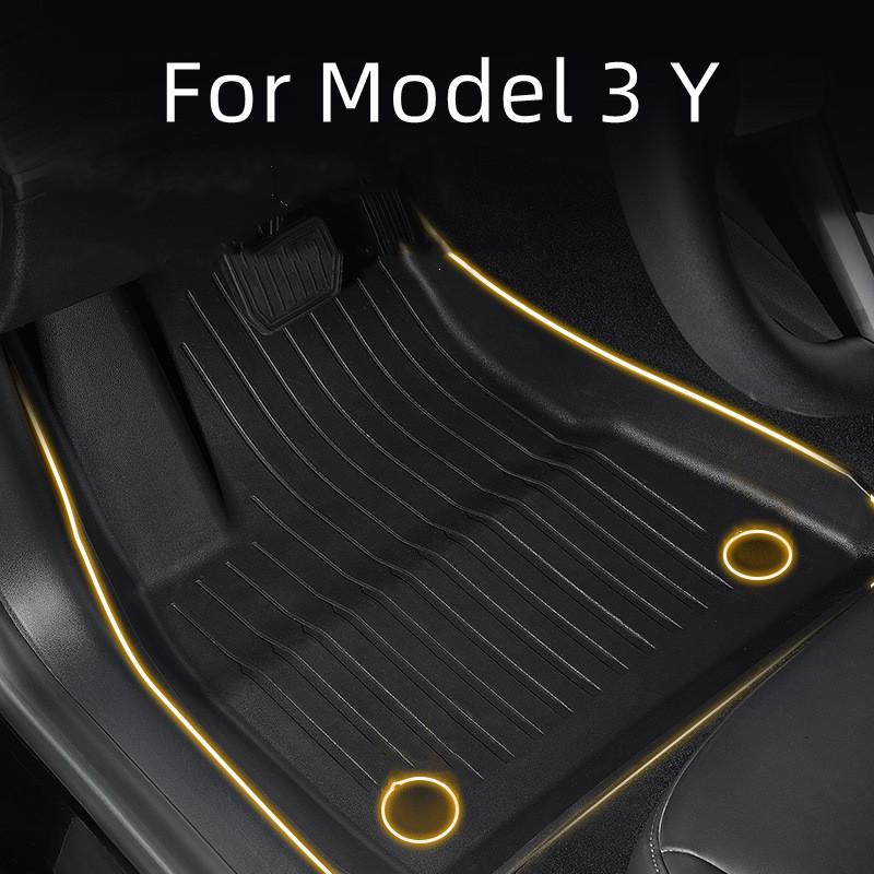 

Коврики TEFUN для Tesla Model 3 Y 2021 2022, водонепроницаемый коврик, нескользящие автомобильные напольные коврики, коврик для модели Y, напольные коврики