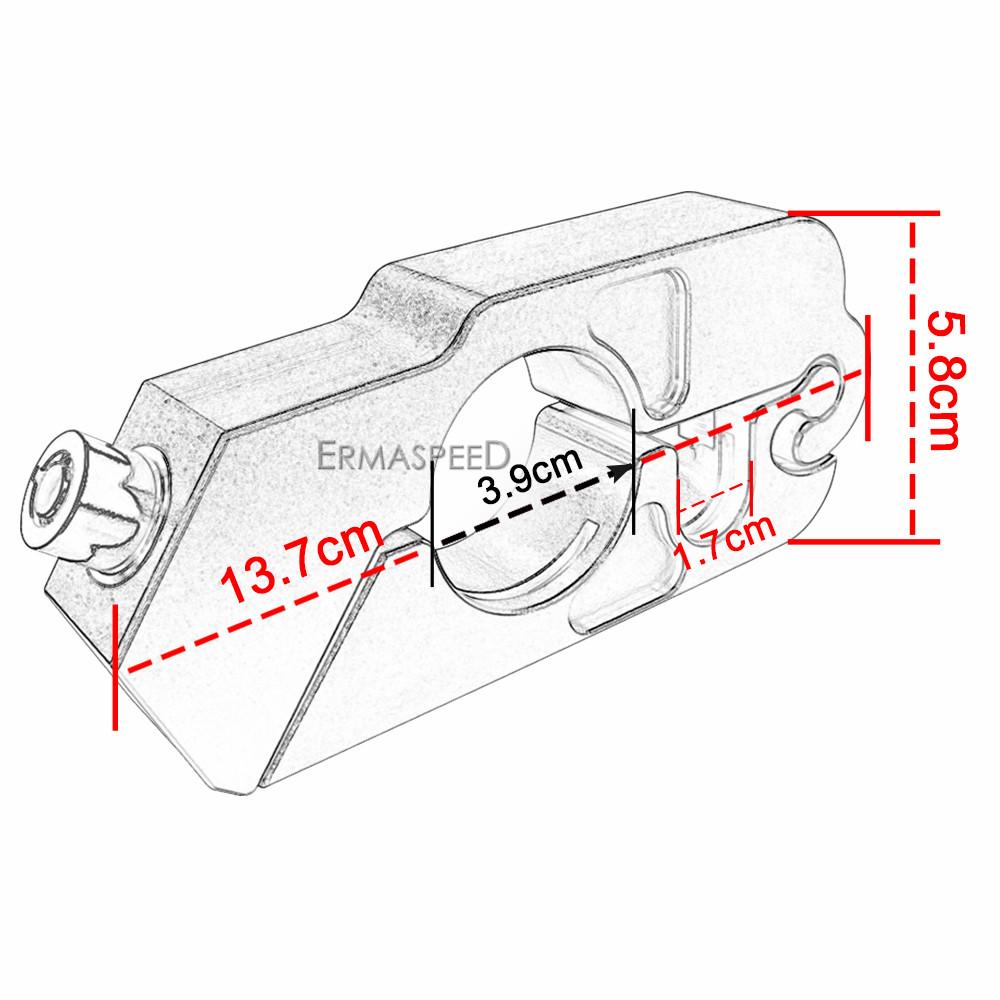 Trava de guidão de motocicleta CNC Trava de motor antirroubo Travas de segurança para motocicleta Scooter Bicicleta de terra Motocross Rua