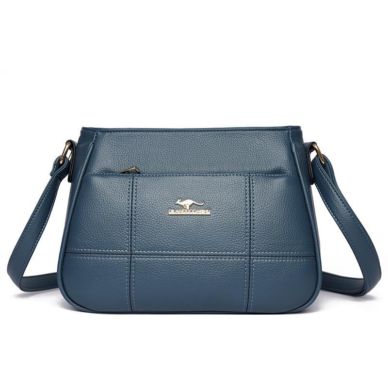 Retro plaid messenger bag large capacity simple shoulder bag commuter texture versatile women tote bag