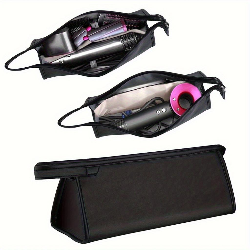 PU Portable hair dryer storage bag, hair dryer travel portable storage bag, curling iron and hair curler storage bag, 1 PC