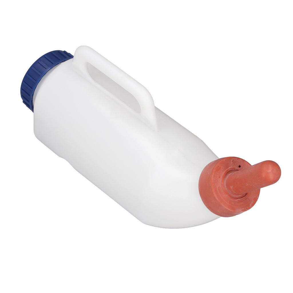 Calf Nursing Feeding Bottle Silicone Nipple PE 2L Spill Proof Calf Milk Feeder for Cattle Sheep