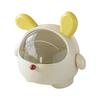 Cute Cashier Candy Storage Box Plastic Transparent Tape Cover Desktop Cartoon Creative Bar Multi Functional Tea Bag Storage Box