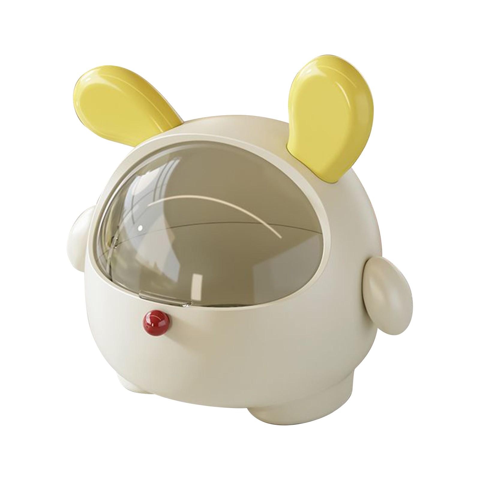 

Милая кассовая коробка для хранения конфет, пластиковая прозрачная крышка из клейкой ленты, настольная мультяшная креативная барная многофункциональная коробка для хранения чайных пакетиков One Size