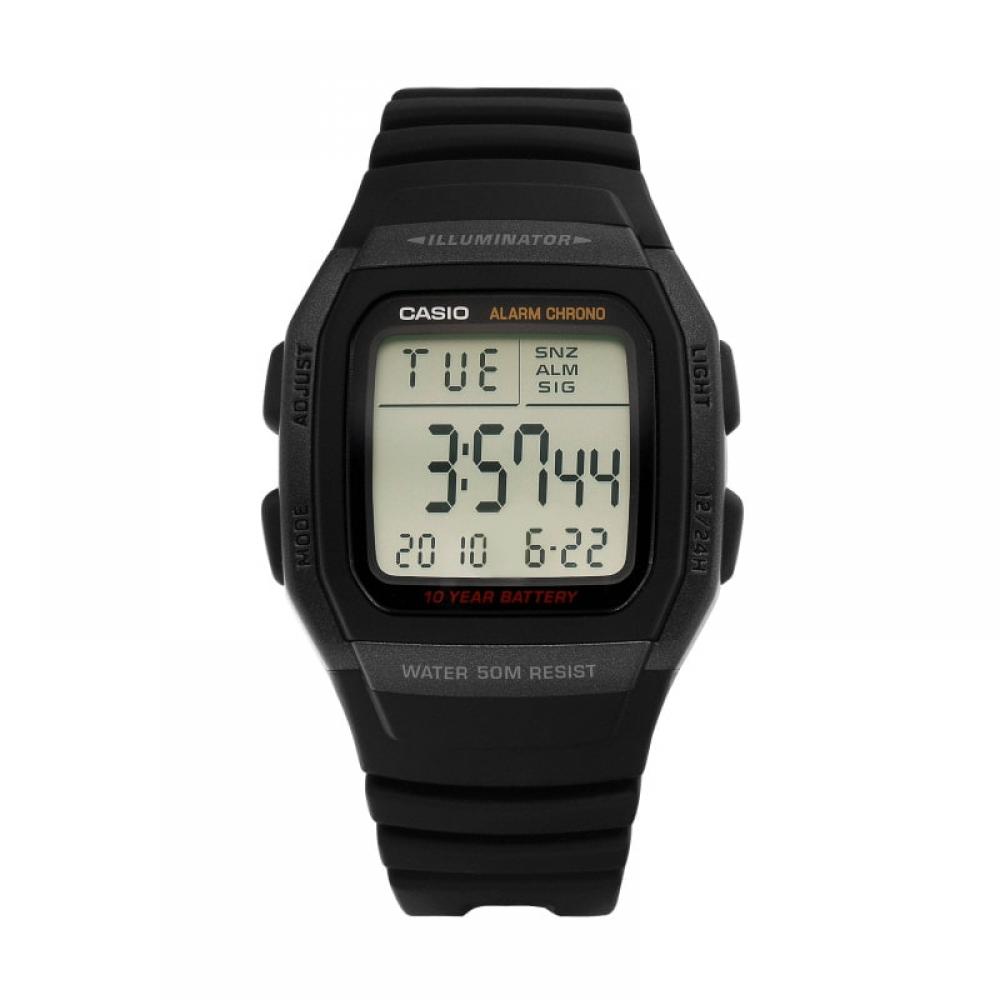 Casio W 96h 1bvdf  W 96h 1b  Digitální čtvercové univerzální uretanové hodinky