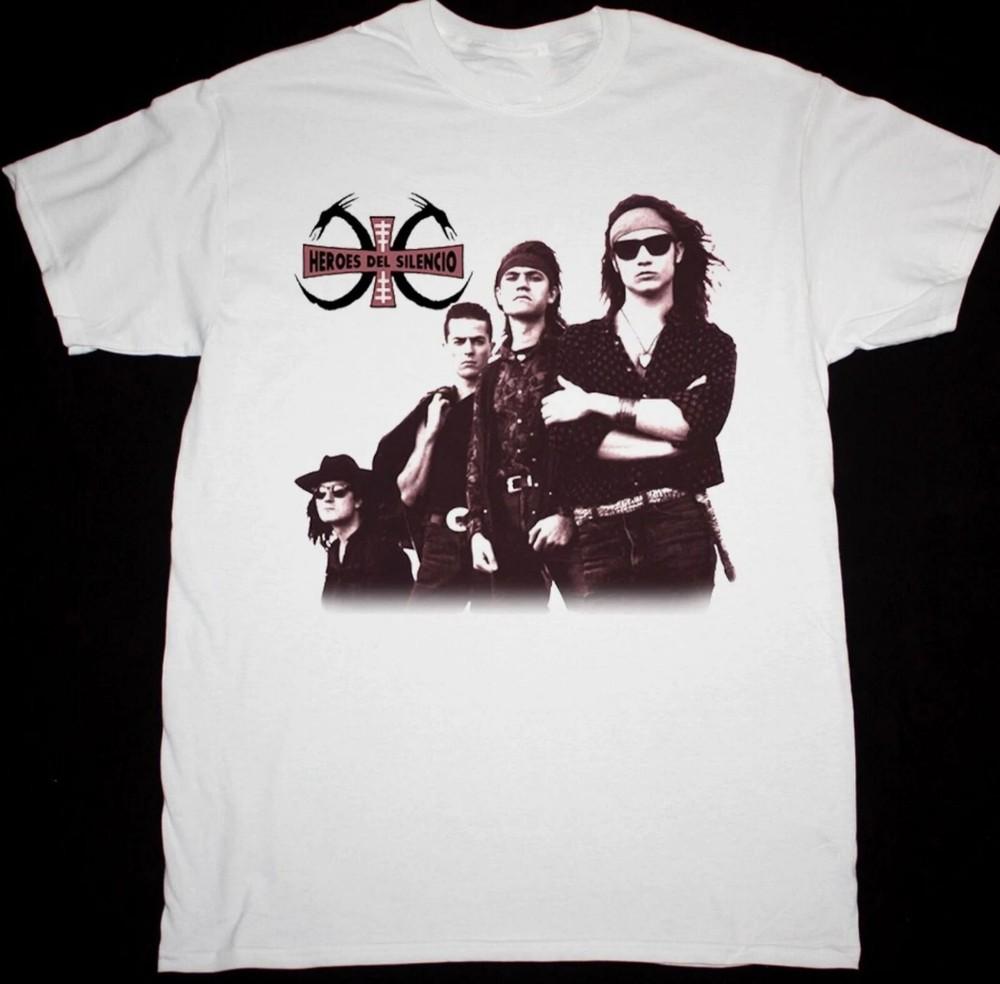 

Vtg HEROES DEL SILENCIO Cotton White Unisex Full Size Shirt 4XL
