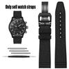 Nylon Rubber Watch Strap For IWC Pilot Spade A Mark 18 Portuguese Blue Band FOLDING CLASP Canvas Men's Watch Chain 20MM Bracelet