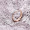 Schmuck Wolframstahl Herren- und Damenringe, Einfache Einzel-Diamantringe, Partnerringe