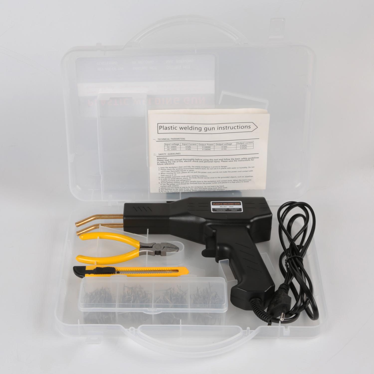 

Набор многоцветного пластикового сварочного аппарата H50: Пистолет для ремонта бамперов и гвозди - Стандарт ЕС/США