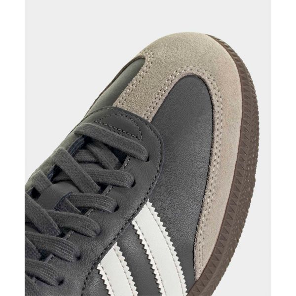 adidas Samba OG Gris Core Blanc Gomme Baskets Unisexe Gris-Cinq JR0913