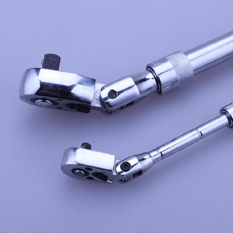 72-Tooth Extendable Flex-Head Ratchet Tool 1/4 3/8 &1/2-Inch Drives Wrench