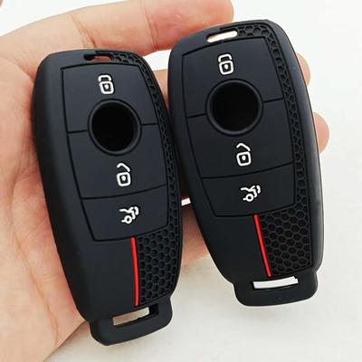 1pc Silicone Car Remote Key Case Cover For Mercedes Benz A C E S G Class GLC CLE CLA GLB GLS W177 W205 W213 W222 X167 AMG