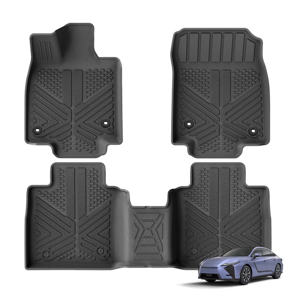Smabee Left Drive for Lexus ES XZ20 2026+ ES350e/ES500e BEV Car Floor Mats Cargo Trunk Pad TPE 3D Foot Mat Waterproof BLACK
