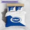 Brighton & Hove Albion Football Printed 3 Pieces Bedding Set, Comfortable Skin Friendly Bedroom Duvet Cover Set