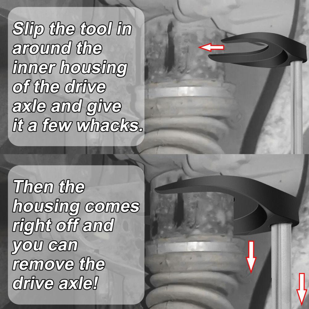 CV Axle Joint Removal Tool 48mm With Nut CV Joint Slide Hammer Adapter Front Wheel Drive Axle Pulley Attachment