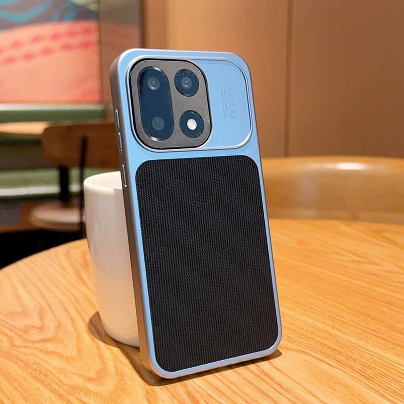 Camera Lens Frame Protector Case For OnePlus 15T Oneplus15 Business Style Fabric Texture Design Shockproof Protective Cover