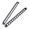 1U Rack Patch Metal Panel 4 8 12 16 Way Channel Flight Case Mount For Xlr Connecctor Speaker Jack Audio Cable Plug Socket