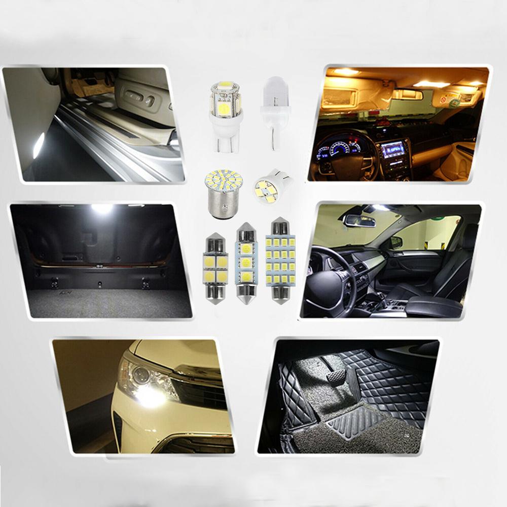 28x Car Interior LED Lights for Dome Licenses Plate Lamp Auto Accessories Kit Car Decoration Lights LED Light Tuning Durable