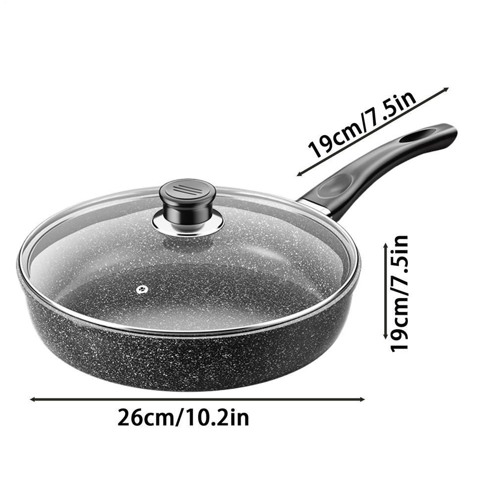 Non-Stick Frying Pan Induction Nonstick Frying Pan Skillet Metal Cookware Kitchen Supplies For Induction Ceramic Stove Cooktop