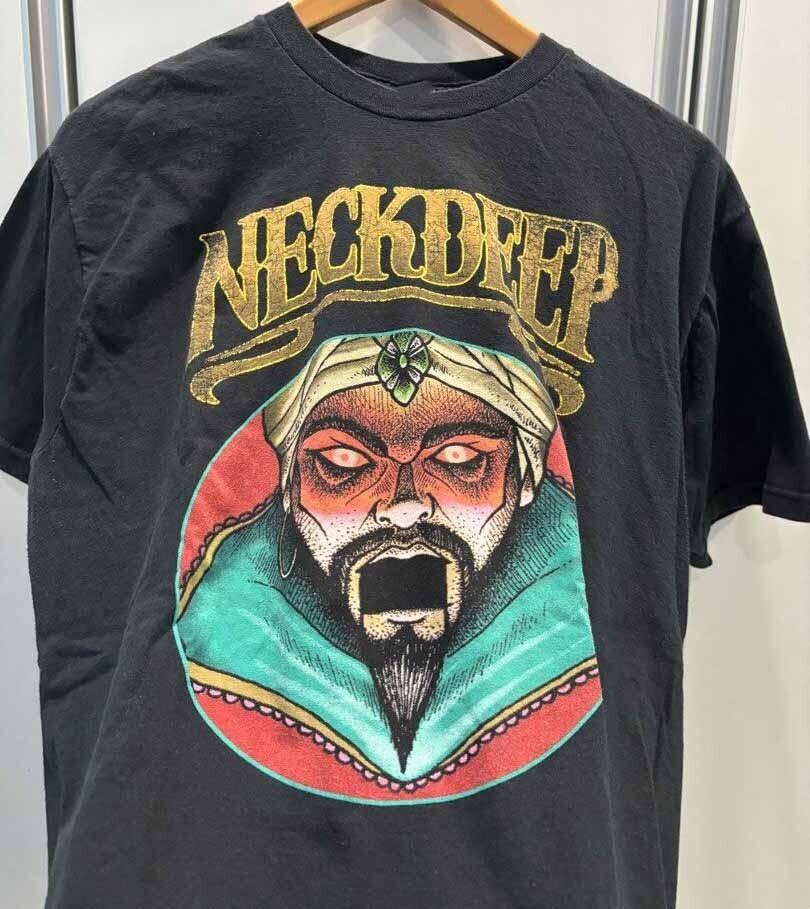 VTG Style Wishful Thinking Neck Deep Band Shirt Black Unisex S-2345XL ND1037 Unisex T-Shirt S