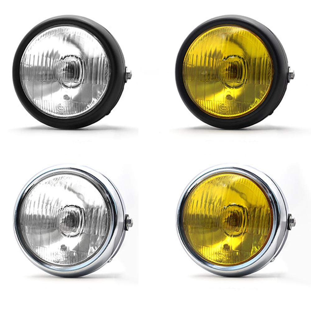 Motorcycle Headlight 5.75-inch Round Retro H2 Halogen 12V 35W 2250Lm Front Headlamp Light Modified Parts