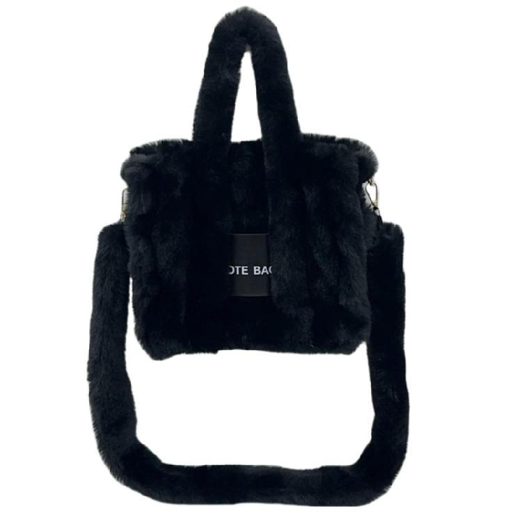 Womens Large Capacity Handbag Female Plush Messenger Bag Shoulder Crossbody Bag