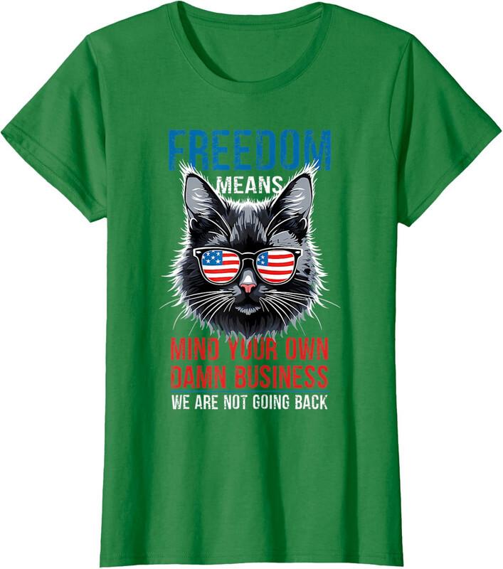 Walz Freedom Means Mind Your Own Damn Business Ladies' Crewneck T-Shirt