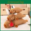 Soft Capybara Plush Toy With Durable Pp Cotton Children Room Decor Doll Gift