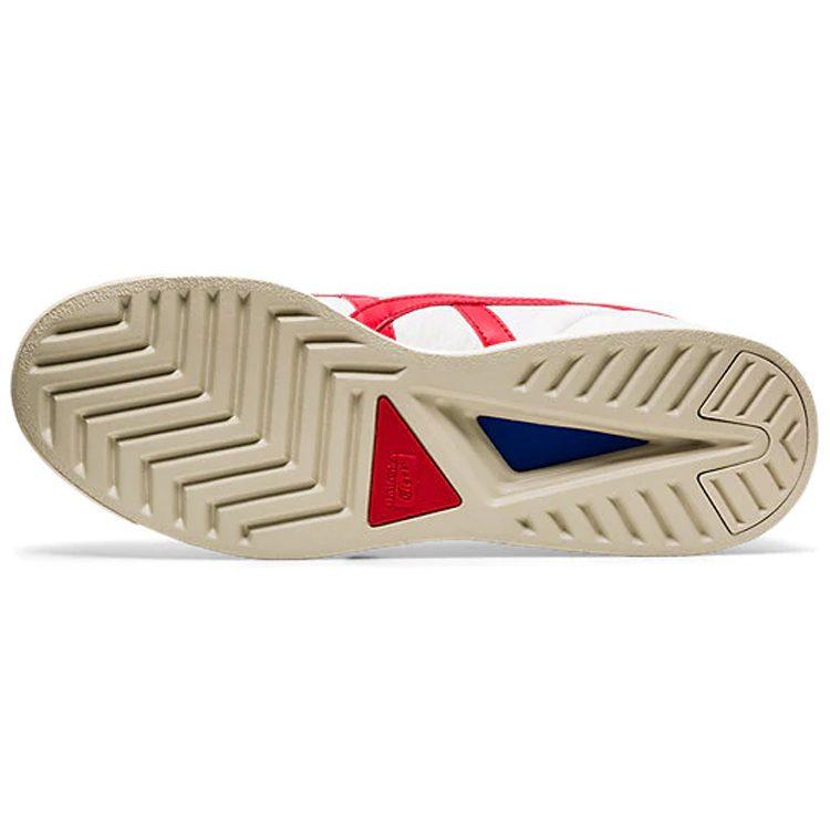 Onitsuka Tiger Corsair EX Cow Leather Cushioning Slip Resistant Lightweight Low top Casual Shoes Unisex White Red 1183A561-100