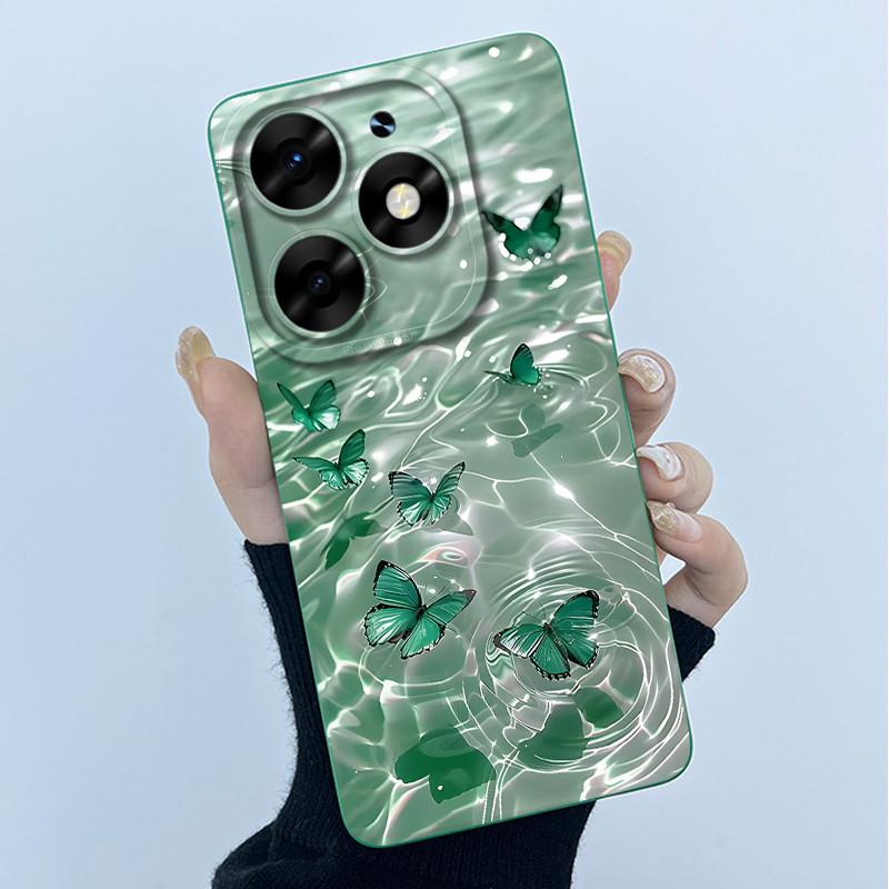 For itel S23 Plus Phone Case S681LN Cover Fashion Simplicity Oil Painting Floral Soft Liquid Silicone Shell For itel S23+ Fundas