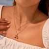 GEMCHIC Women's Rhinestone Cherry Pendant Stainless Steel Necklace Trendy Sweet Choker Chain Jewelry