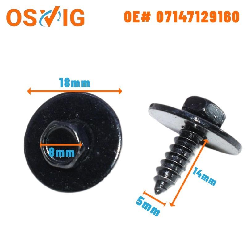 20pcs bmw Fender Liner under Cover Screws Universal Bolt Retainer Clips Oe# 07147129160 Fastener Accessories for Car Maintenance 20PCS