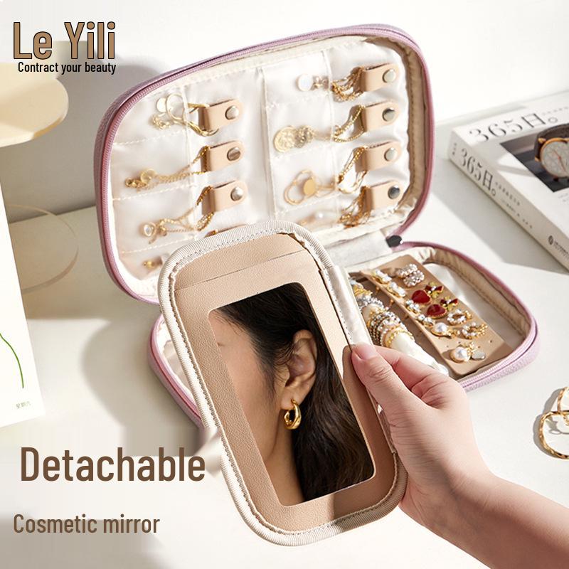 Lychee Pattern Jewelry Storage Bag for Rings, Earrings, and Studs